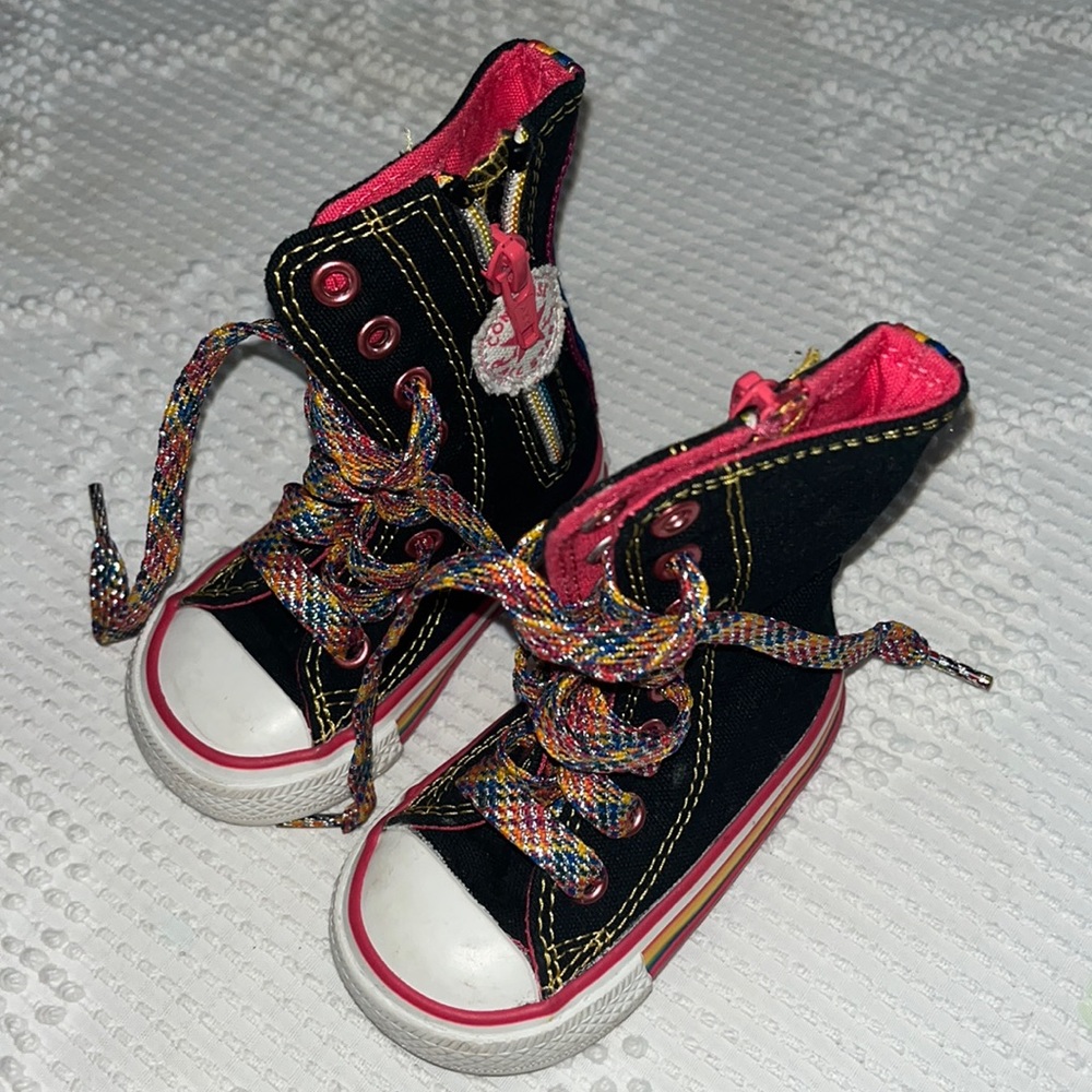 Rainbow baby girl converse all star sneakers